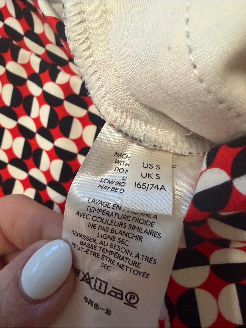 Maeve Anthropologie Red Black and White Bootcut Pull On Trouser Size S - Picture 8 of 10
